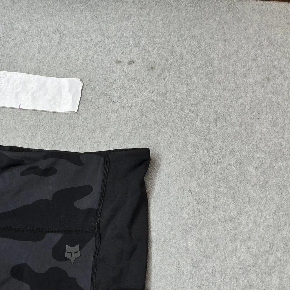 Fox Racing Women Activewear Pants L Black Camouflage Biker Running Legging